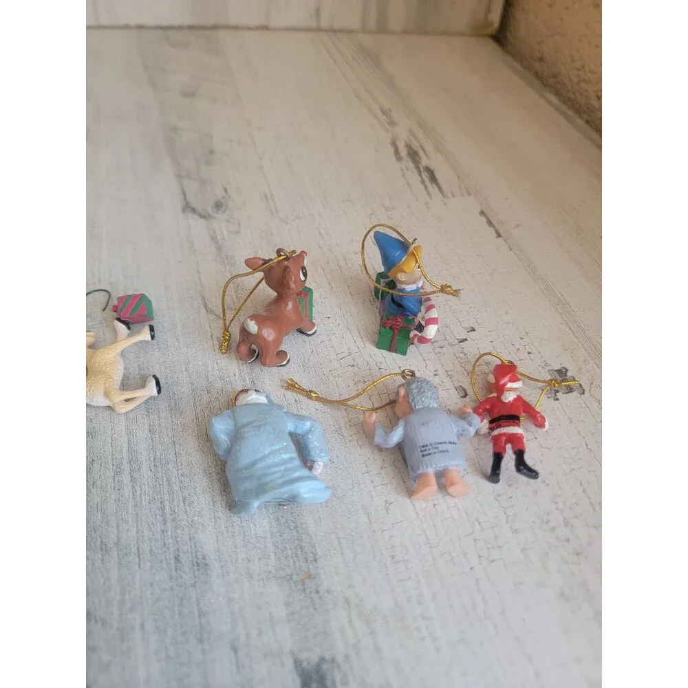 Rudolph red nosed reindeer mini Clarice‎ xmas past ornament Xmas set